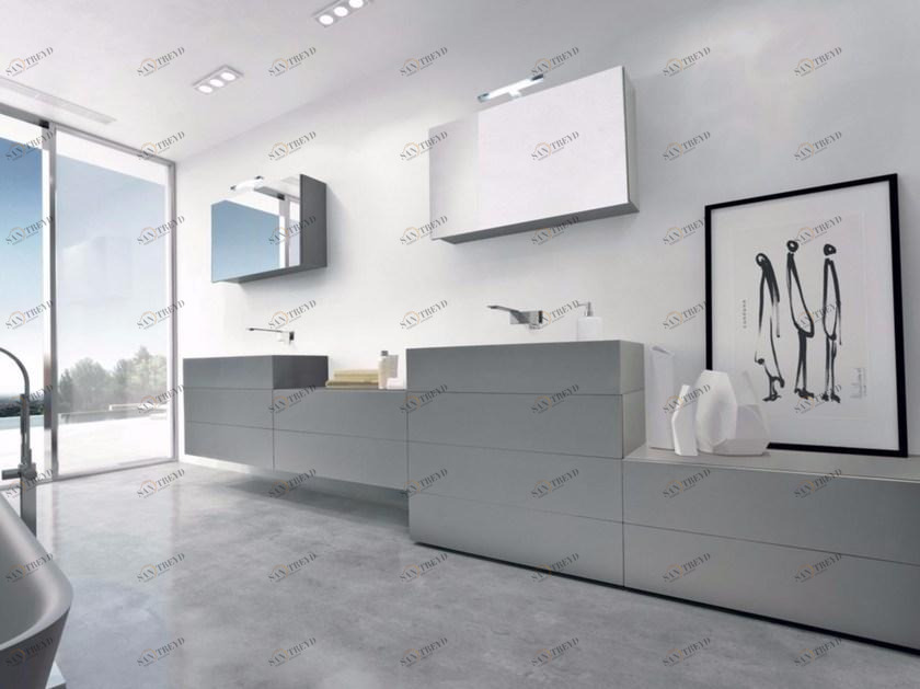 LASA IDEA Двойная модульная тумба под умывальник с ящиками Syn sun-id-1487368