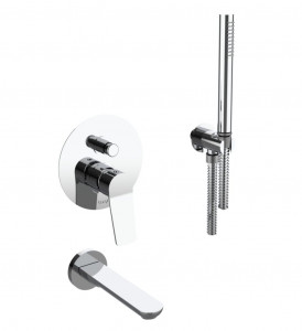 80530 / DPR Встроенный смеситель для ванны и душа с душевым набором. Bongio Gio2