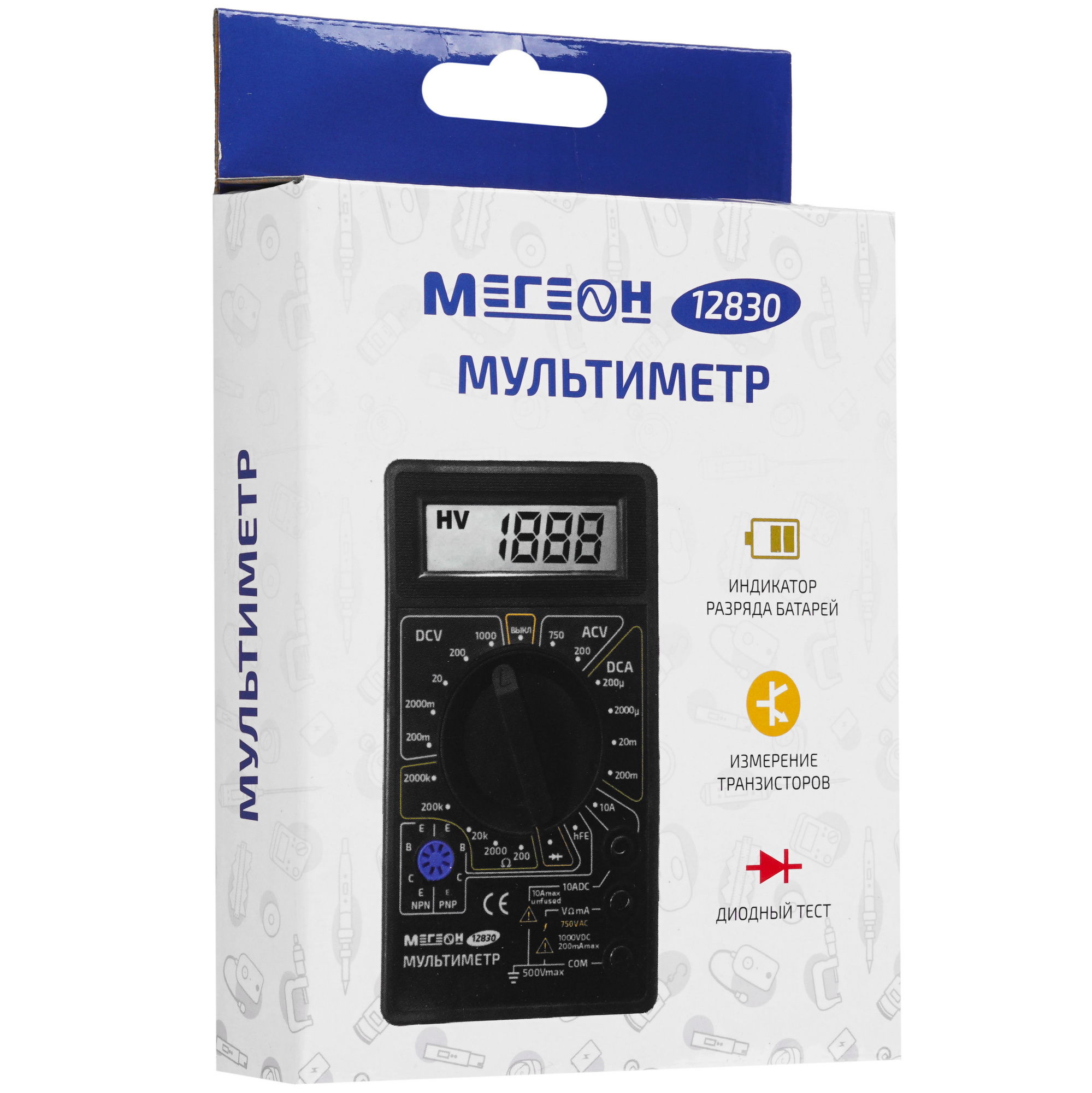Мультиметр МЕГЕОН 12830 9177317 STDN-0050875 - Вид №5