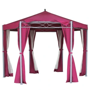 Шатер NATERIAL Арени - шестиугольный садовый павильон с москитной сеткой 18018276