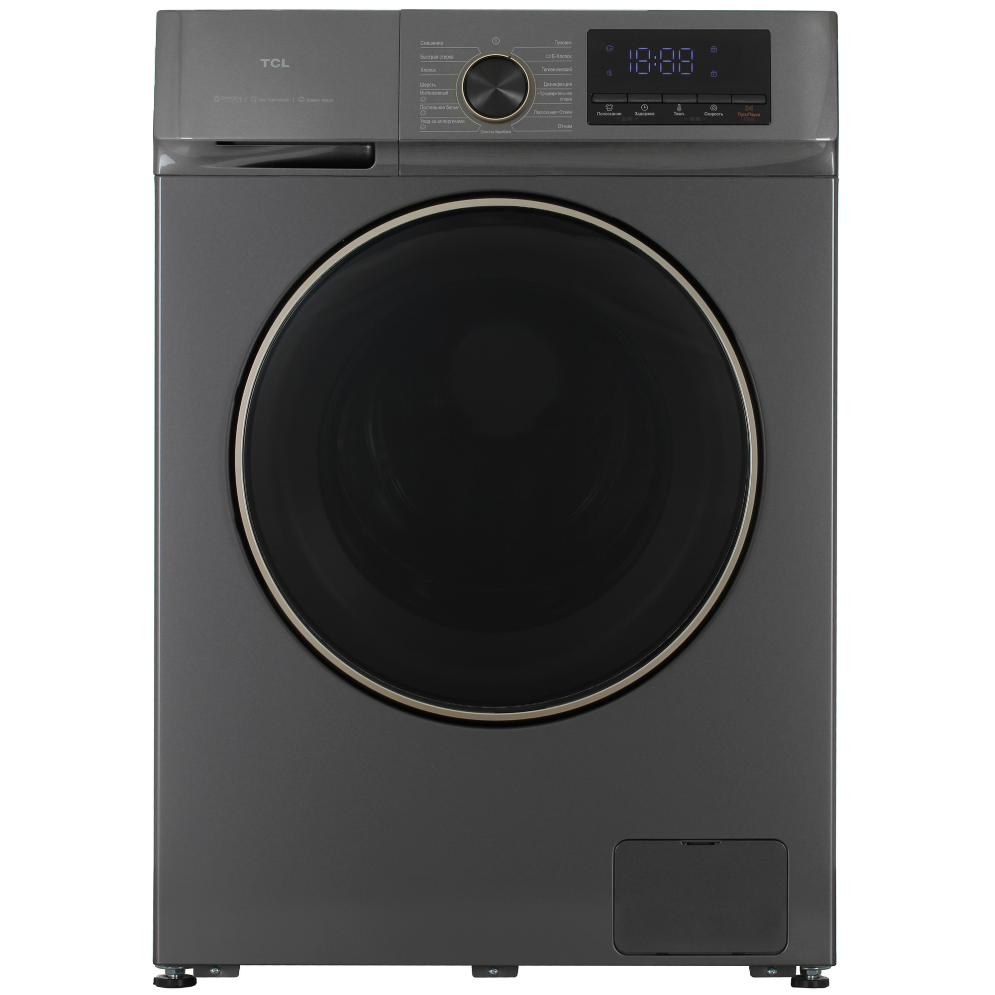 9292496 Стиральная машина TCL TWRP-1108W12G2 серый STDN-0090639