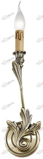 Possoni Illuminazione Настенный светильник из атласной латуни Solange 337/a1 