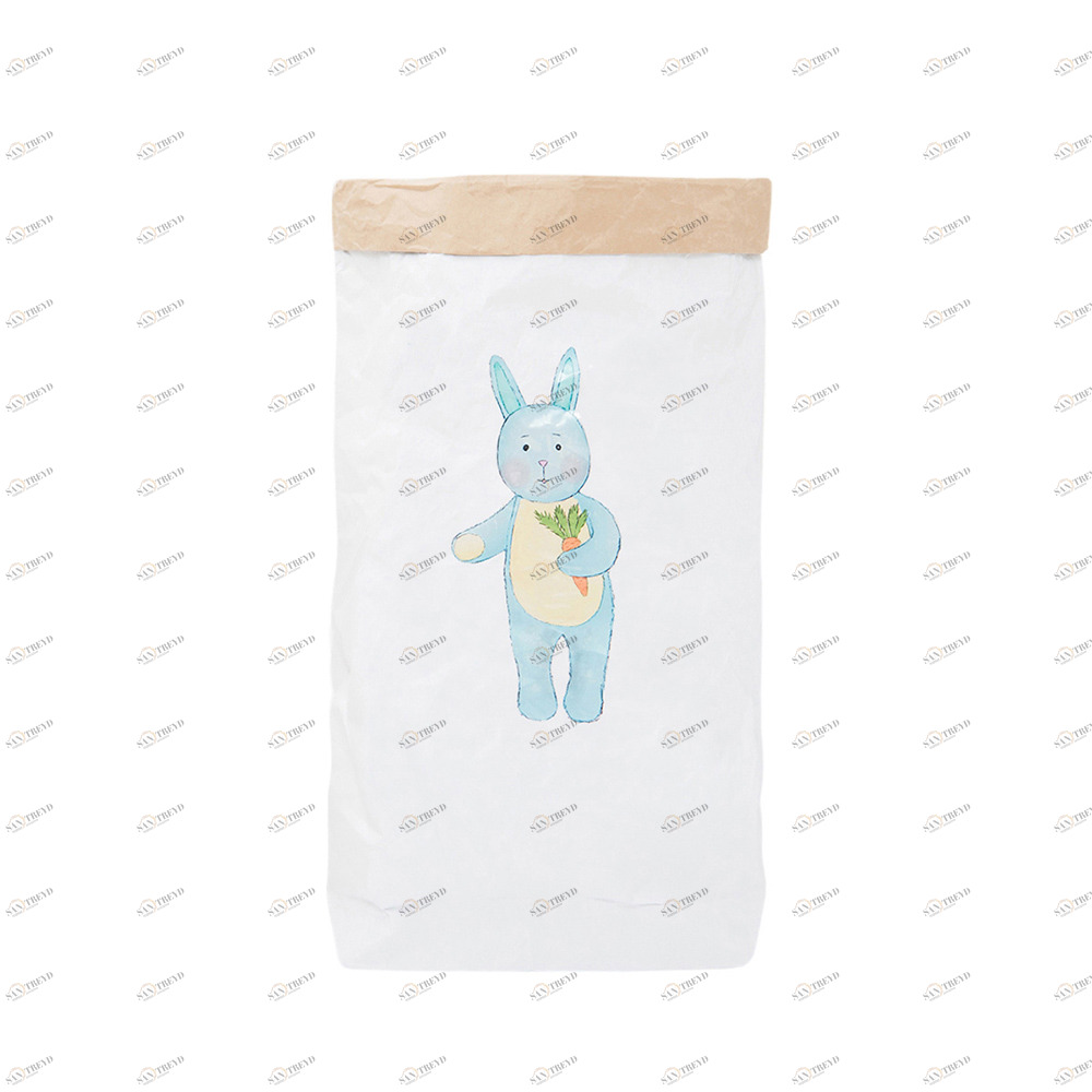 Эко-мешок для игрушек "Зайчик" из крафт бумаги VAMVIGVAM  282023 Белый;бежевый Santreyd 