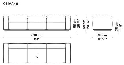 B&B Italia Outdoor Садовый диван из модульной ткани sun-id-1410409 - Вид №12