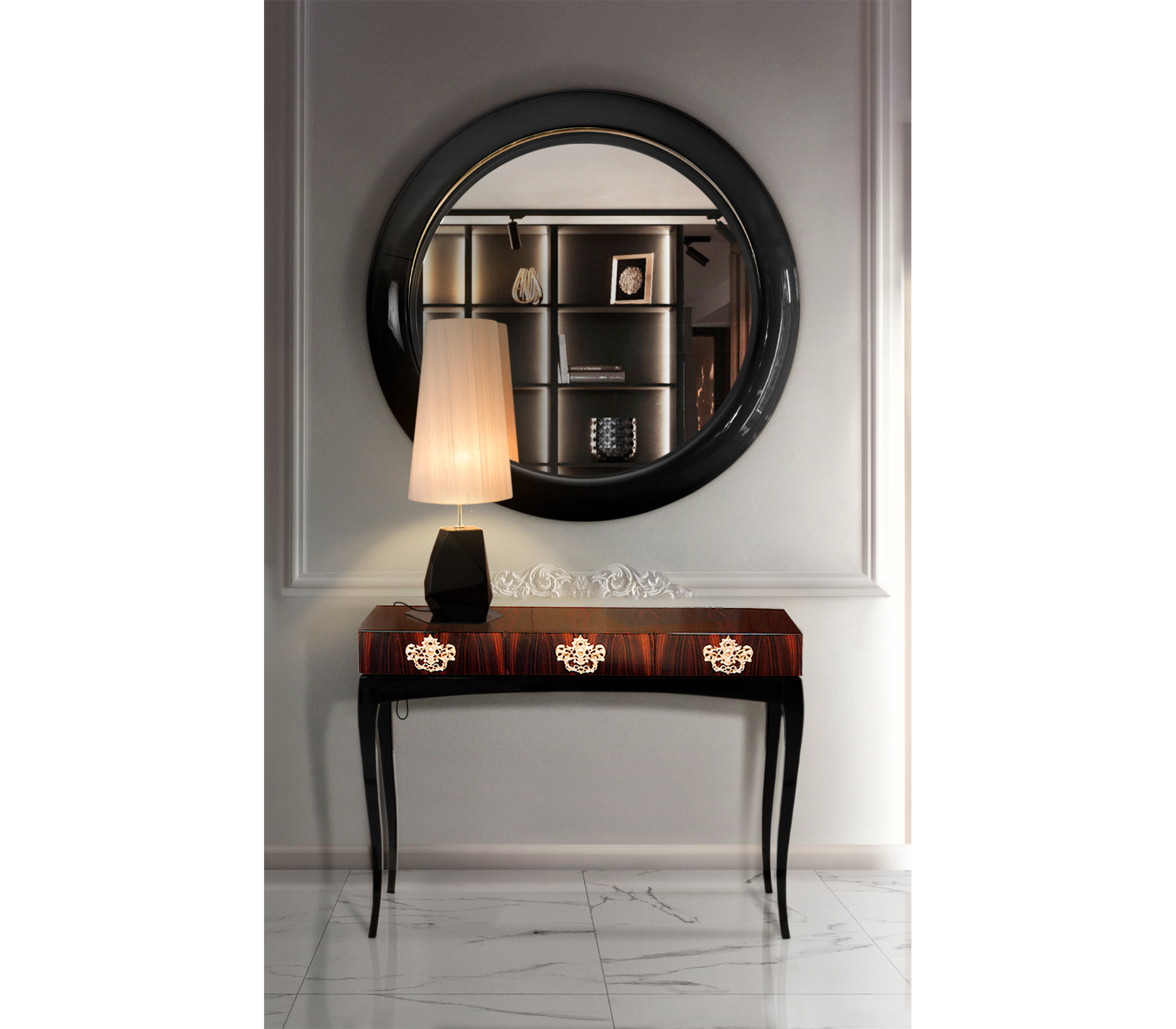 0-317 Кольцо круглое зеркало Boca Do Lobo  - Вид №5