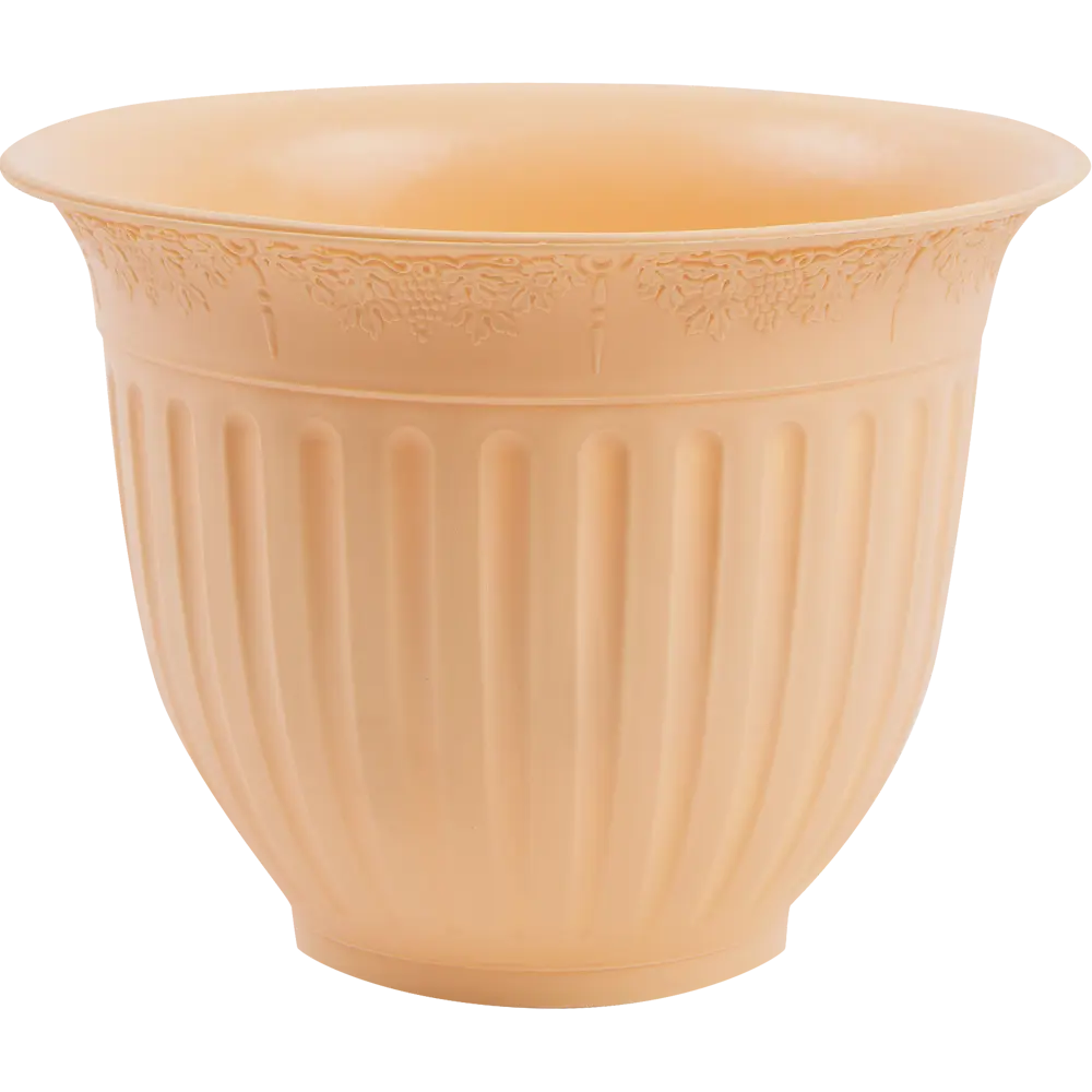 Кашпо Виноград ø16 h13.5 см v1 л пластик кремовый Santreyd STLM-2162725