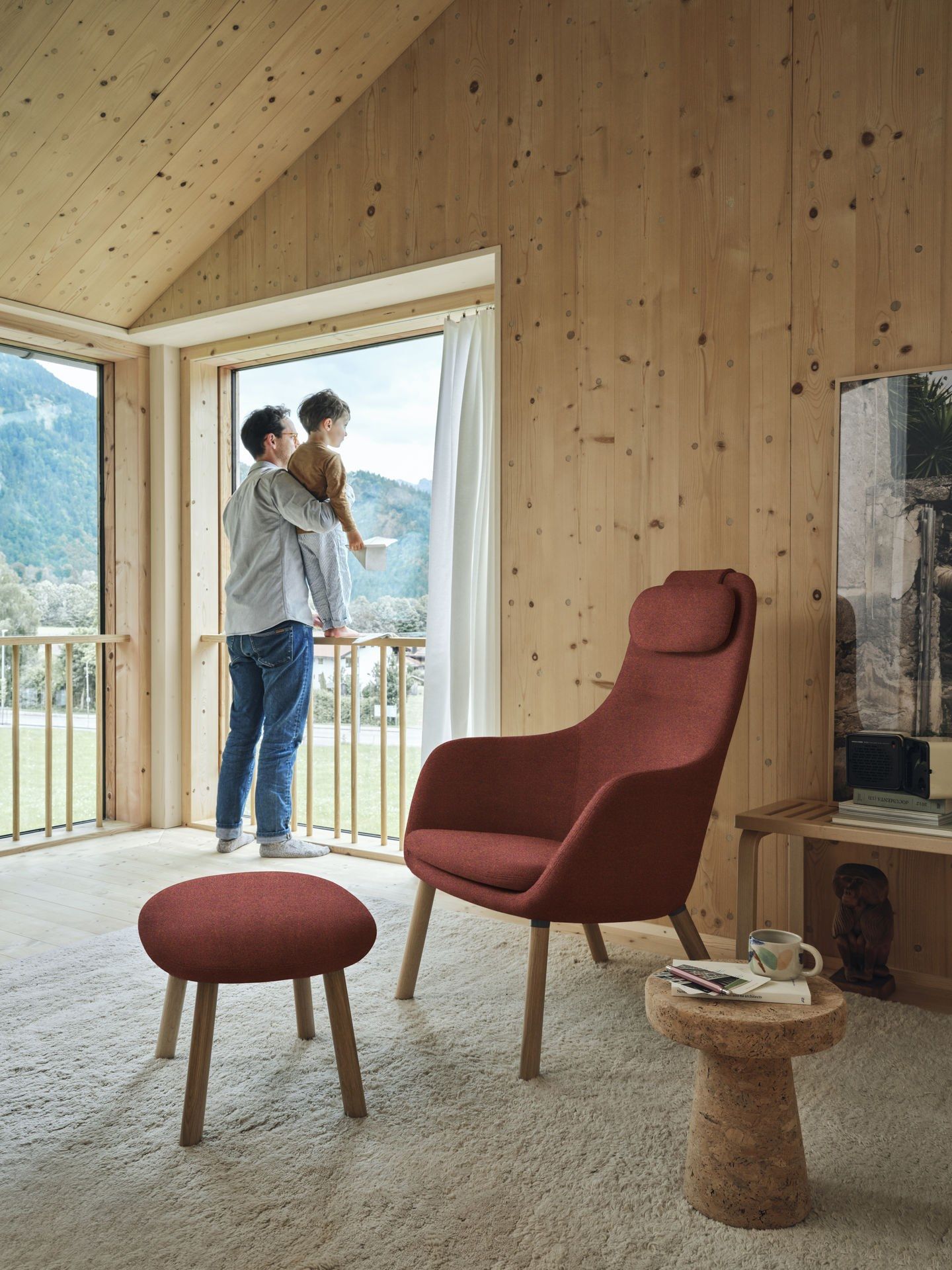 Тканевое кресло с подголовником VITRA HAL Lounge ARCH-00081015 - Вид №8