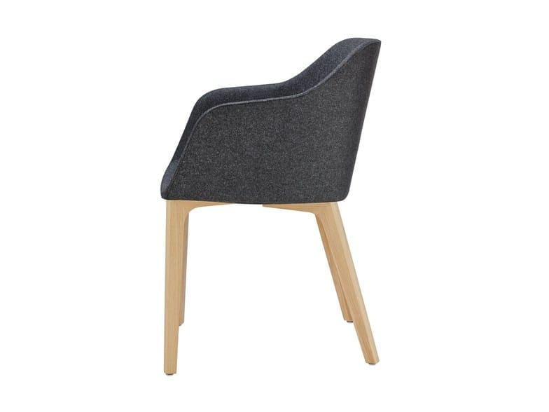 Мягкий тканевый стул с подлокотниками Brunner FINA ARCH-00006893 - Вид №1