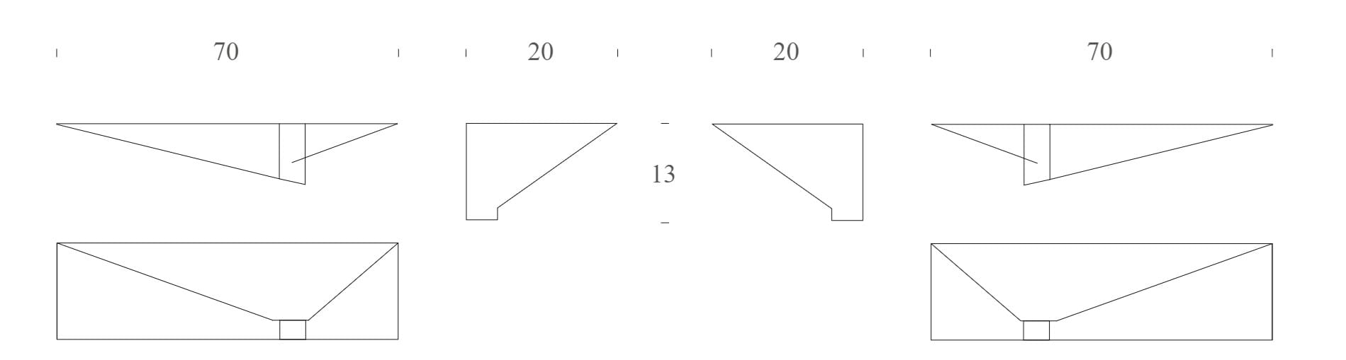 Окрашенная металлическая полка Tonin Casa ARCH-00003066 - Вид №1