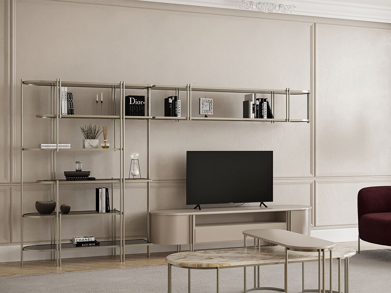 Модульная металлическая оборудованная стена NDESIGN румяна ARCH-00072122 - Вид №2