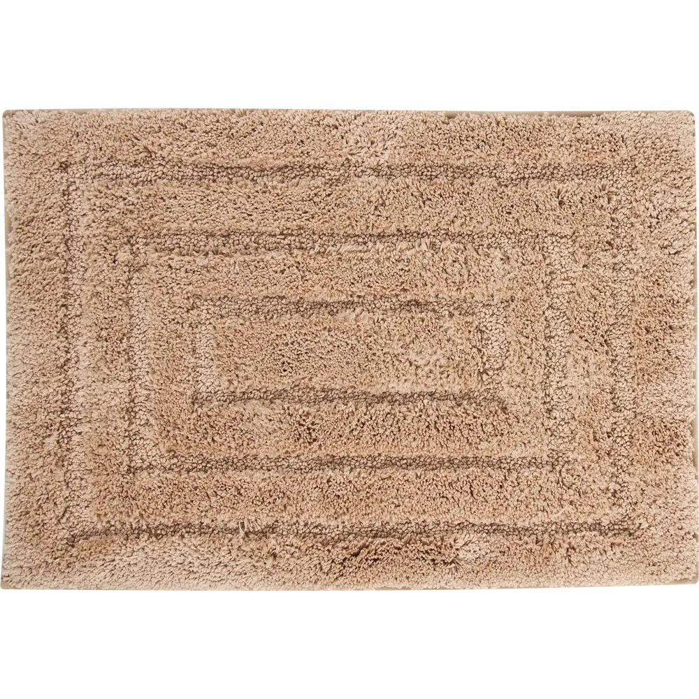 Коврик для ванной комнаты Grampus 45х65 см цвет бежевый STLM-2078403