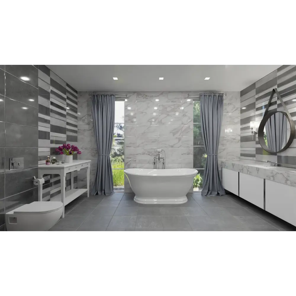 Плитка настенная Rivoli Dark 30x60 см 1.62 м² цвет темно-серый Santreyd STLM-2069608 - Вид №3