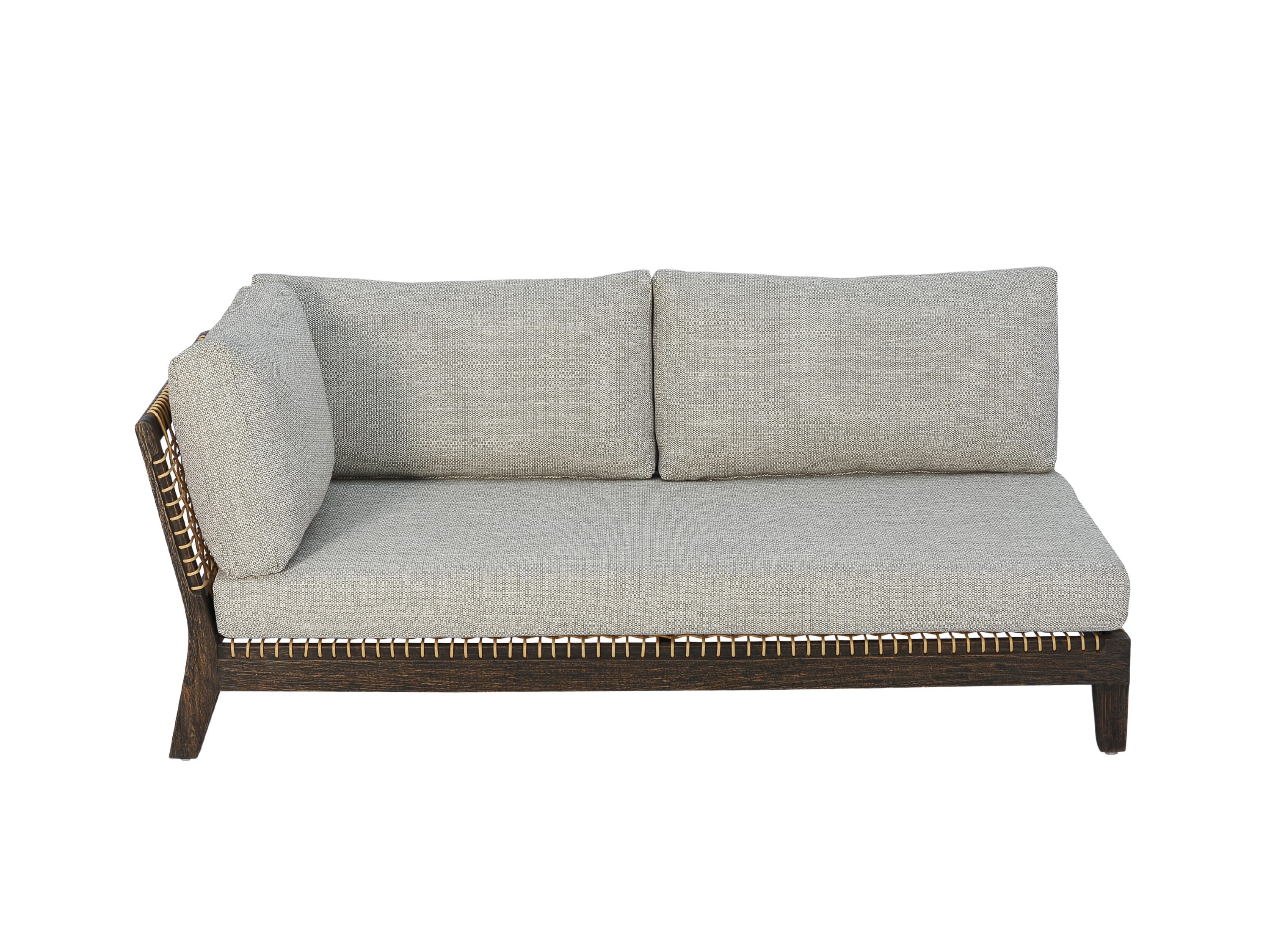 Правый / левый модуль для секционного дивана из тикового дерева cbdesign Венская модульная ARCH-00096006 - Вид №28