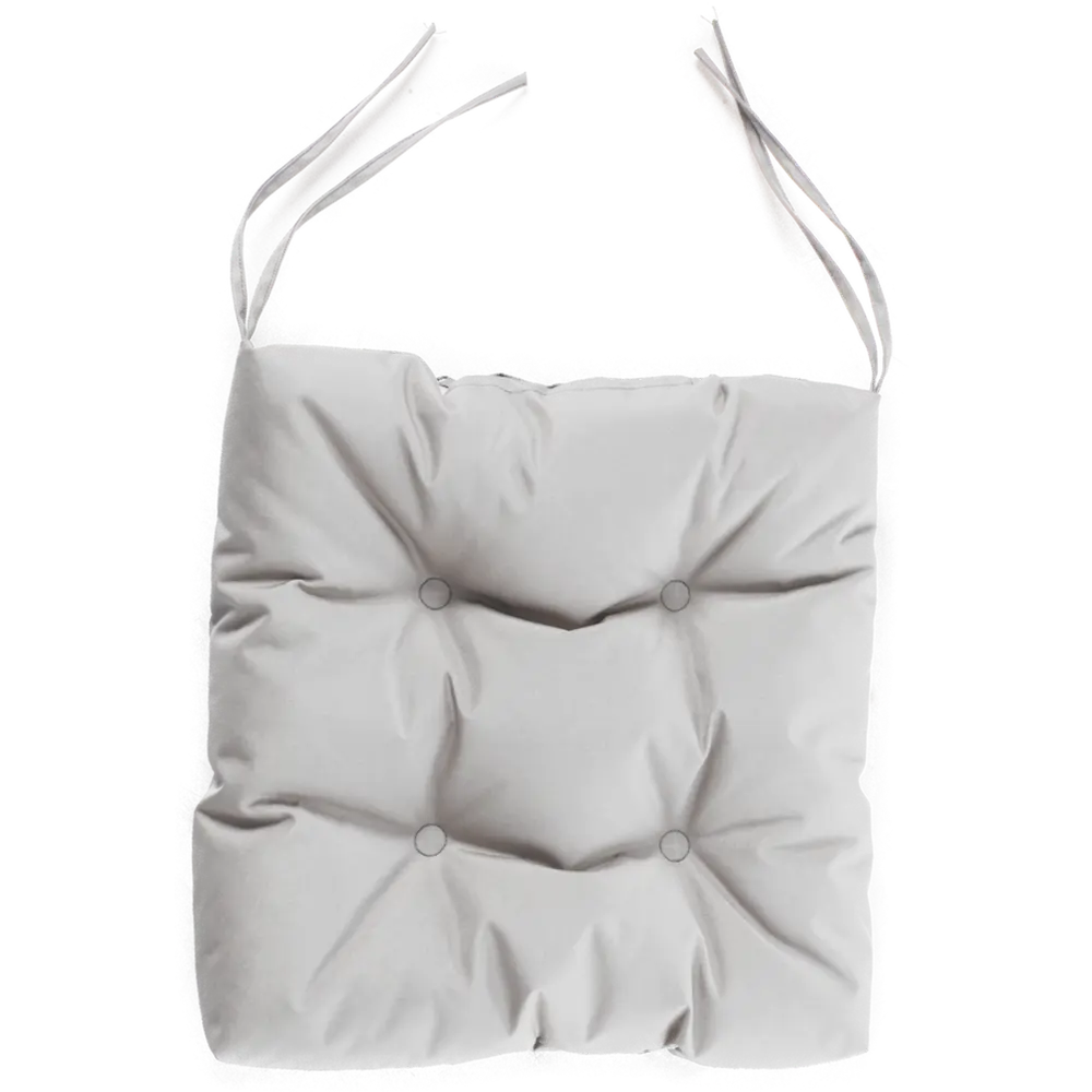 ТУБА-ДУБА Подушка декоративная для стула серого цвета 40х40 см 84253123 STLM-0047509