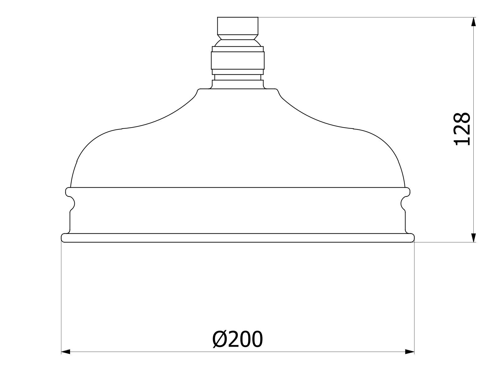 Круглая потолочная душевая головка IB Monamour ARCH-00082280 - Вид №2