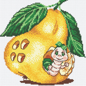 23х23см Набор для вышивания НВ №33 №145 "Гусеничка" М.П.Студия