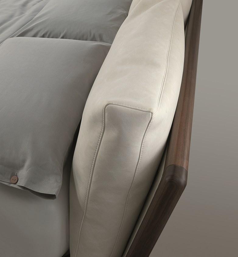 Oliver B. Двуспальная кровать из массива дерева с мягким изголовьем Oliver b. casa sun-id-1419175 - Вид №4