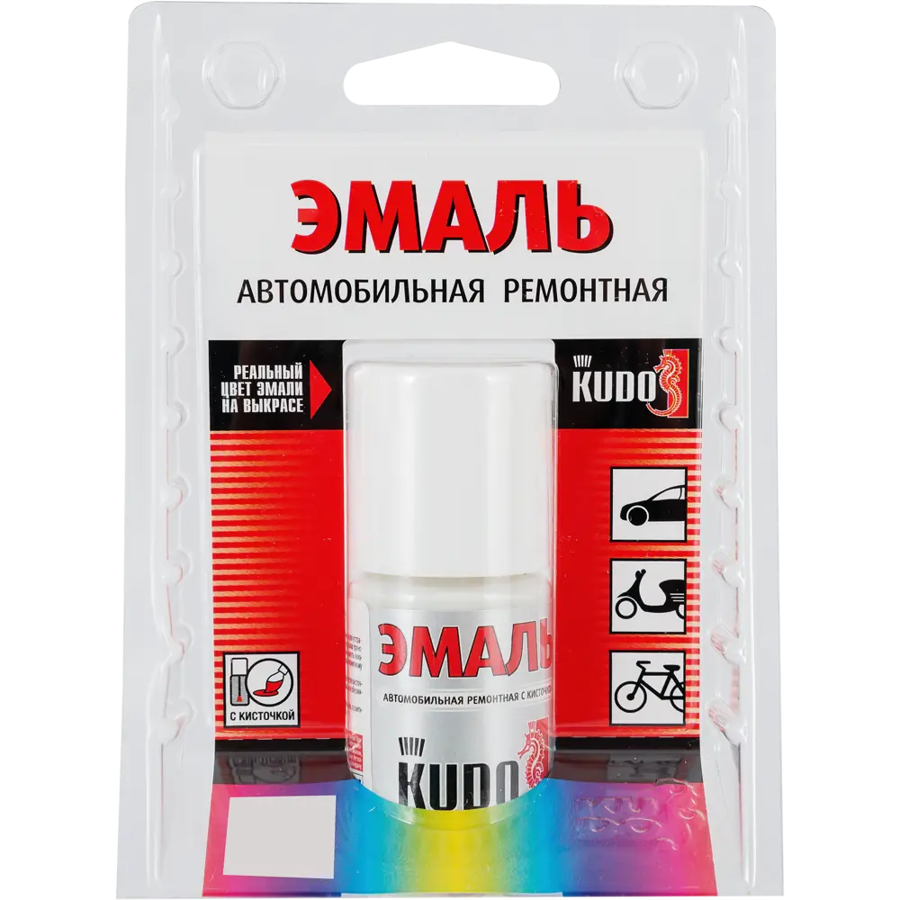 Эмаль автомобильная Kudo с кисточкой цвет белое облако 15Мл STLM-2135808 - Вид №2