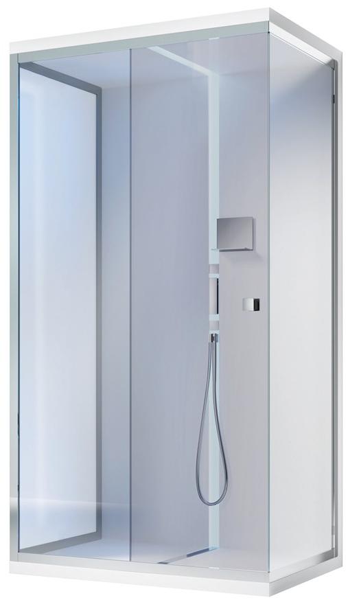 Gruppo Treesse Прямоугольная душевая кабина из стекла с поддоном Sistema doccia sun-id-1354076 - Вид №2