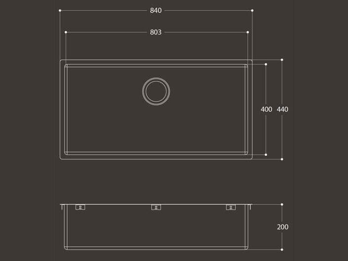Раковина из нержавеющей стали с одной чашей Evhoc Lumium ARCH-00152084 - Вид №4