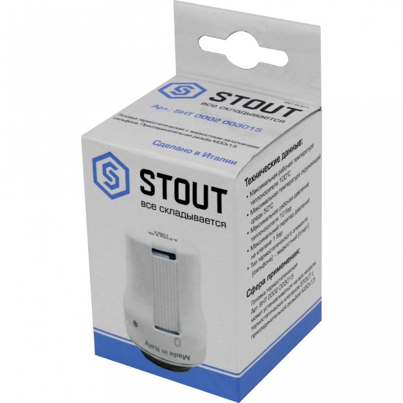 Термостатическая головка STOUT жидкостная M30x1.5 SHT0002003015 - Вид №1