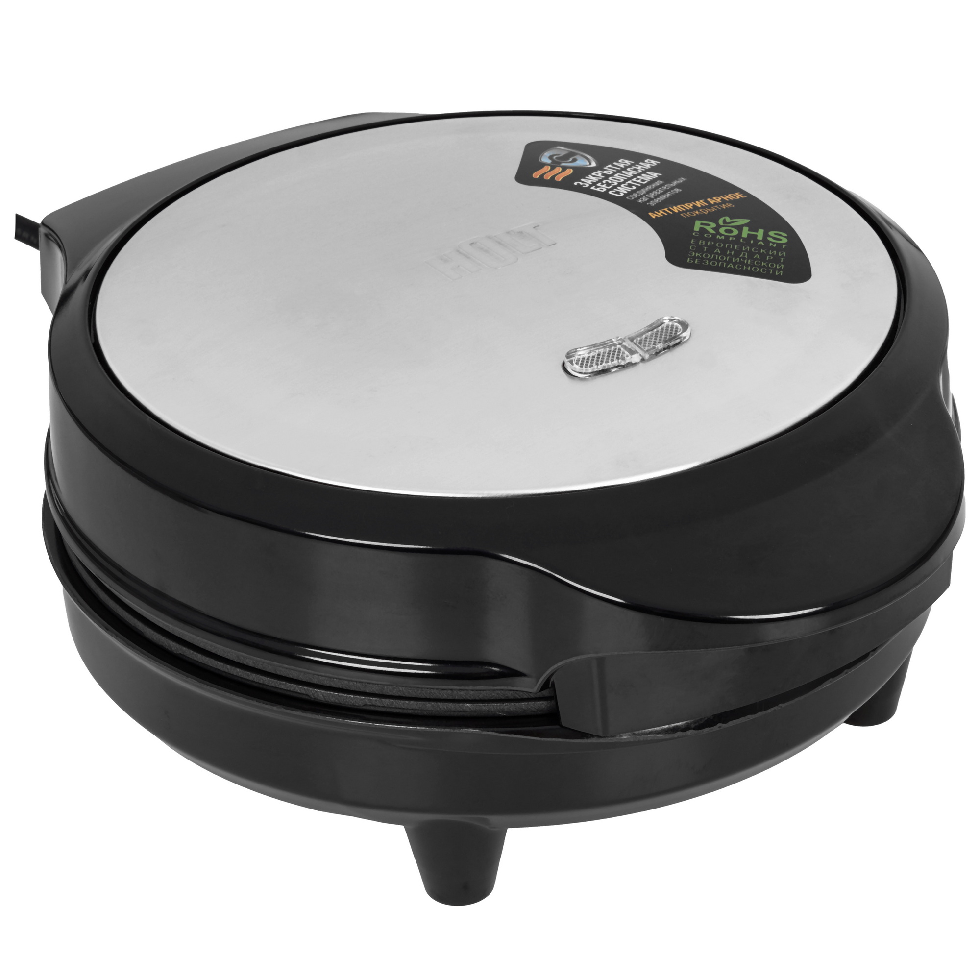 9283357 Вафельница Holt HT-WM-002 черный STDN-0009382