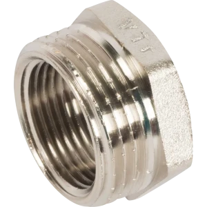 Футорка Valtec наружная-внутренняя резьба 1"х3/4" никелированная латунь 10511939 STLM-2039204