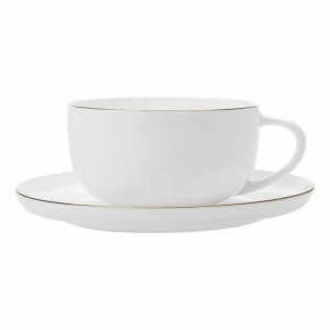 Чашка фарфоровая с блюдцем белая "Кашемир Голд" MAXWELL & WILLIAMS КАШЕМИР ГОЛД 00-3946841 Белый