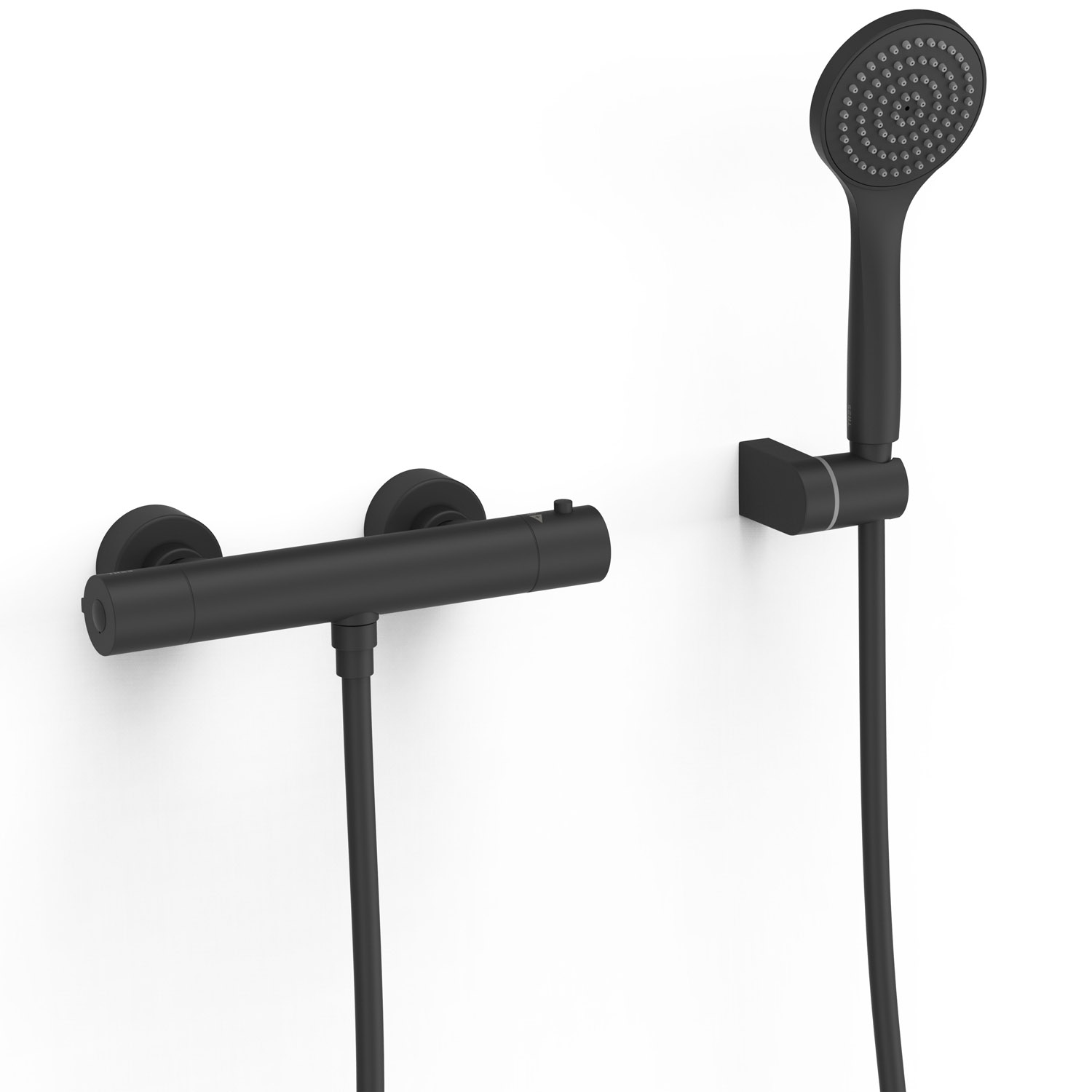 ОСНОВАНИЕ ПЛЮС настенный термостатический смеситель для душа-21616409NM TRES Base