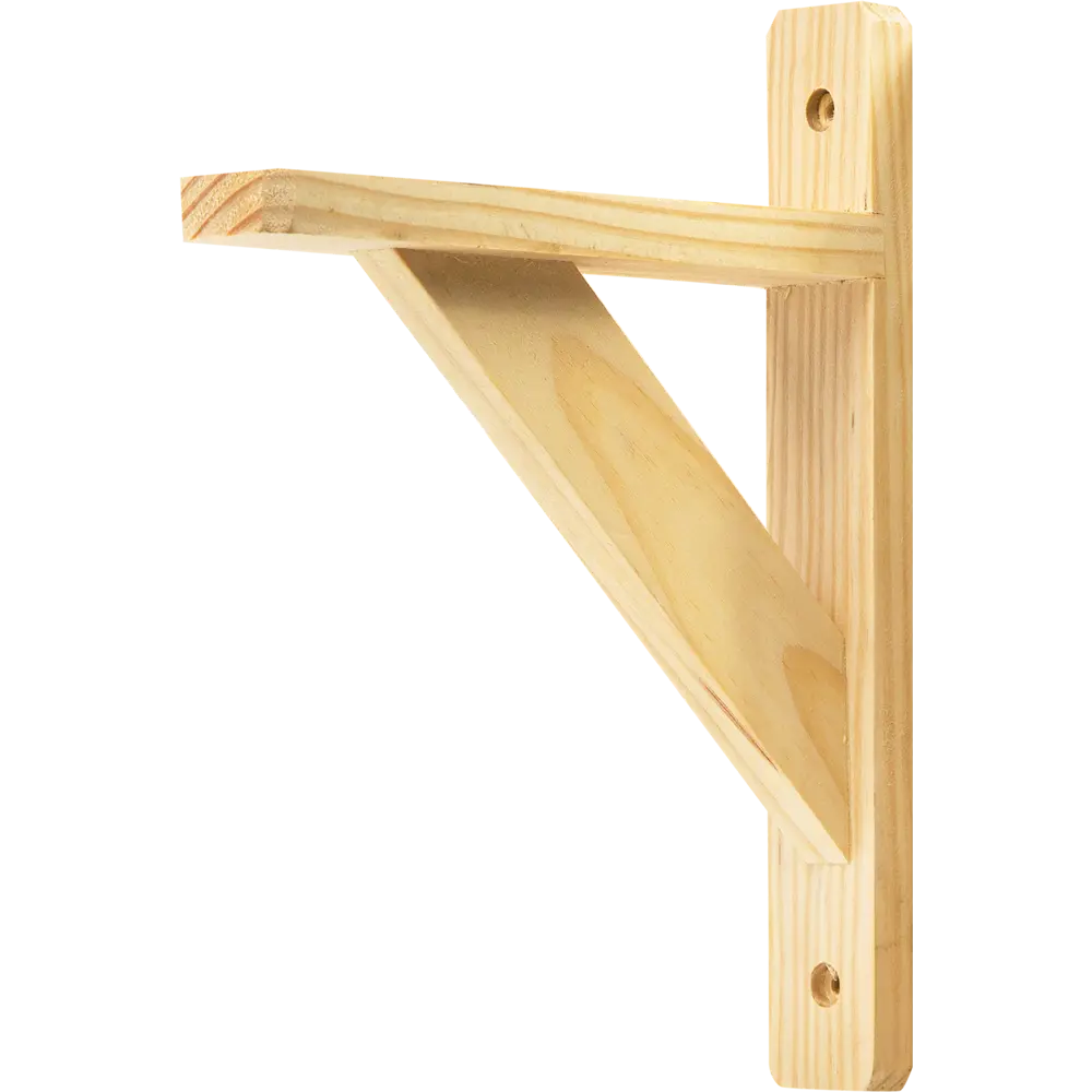 Кронштейн деревянный №15 15х20 см нагрузка до 30 кг, сосна LARVIJ STLM-2087213