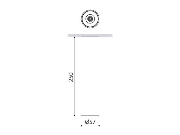 Круглый алюминиевый светодиодный потолочный светильник Arkoslight Shot Light Surface ARCH-00023923 - Вид №7