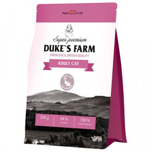 ПР0037188 Корм для кошек DUKE"S FARM утка с кроликом сух. 300г DUKE'S FARM