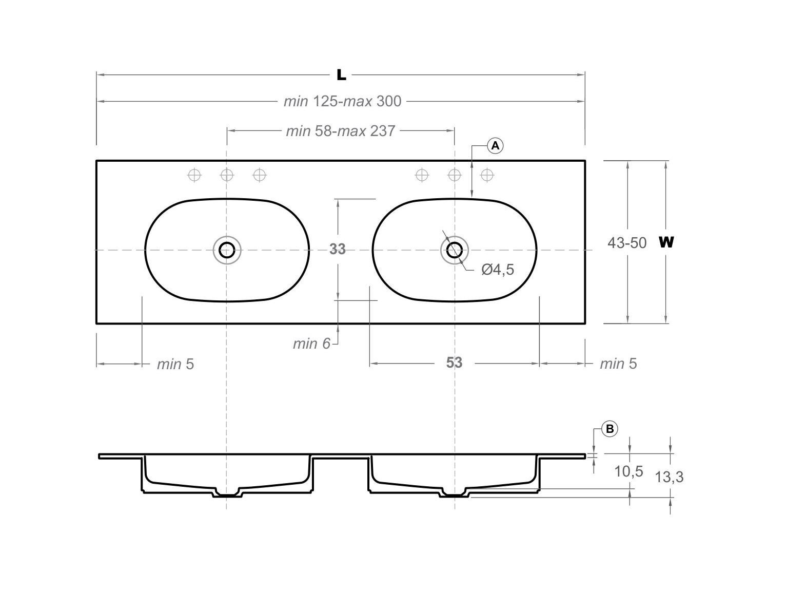 Столешница со встроенной раковиной Inbani ARCH-00127553 - Вид №4