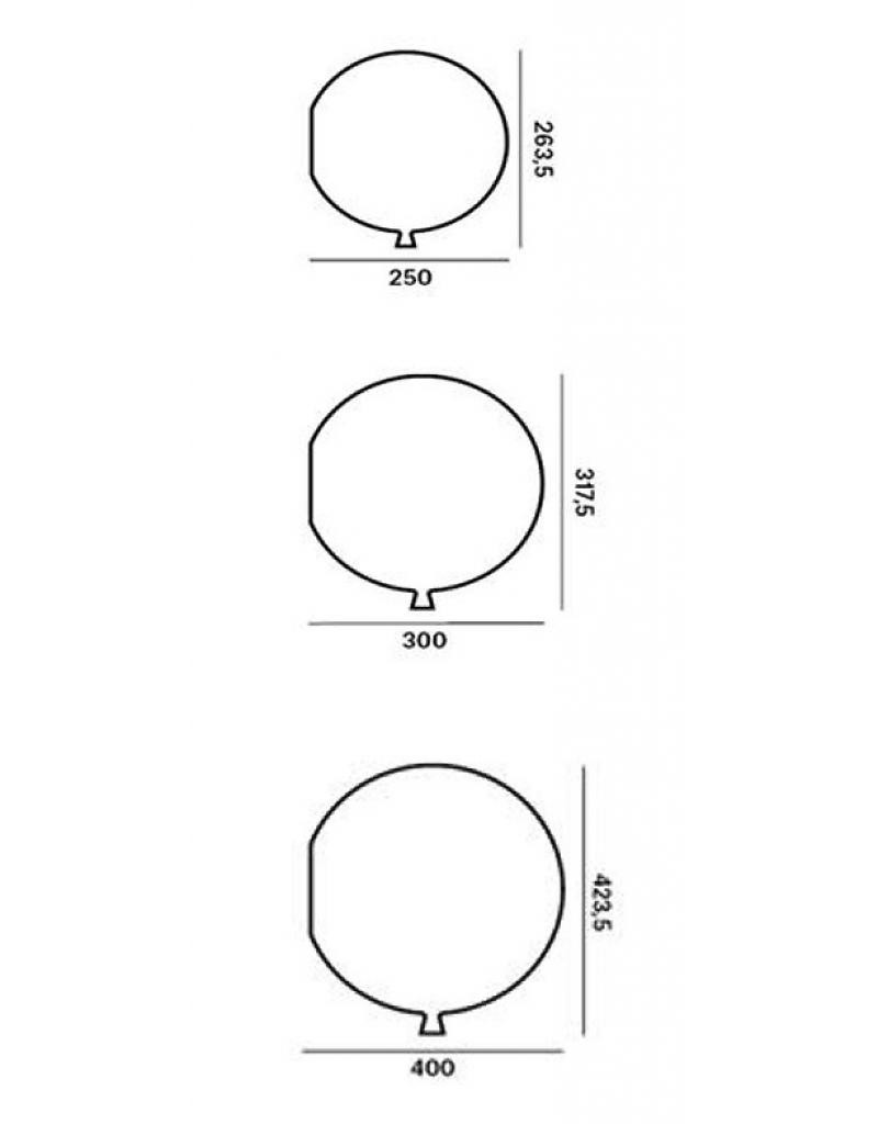 Brokis MEMORY WALL D400 желтый opal CGC47 PC879 настенный светильник воздушный шар 110259 - Вид №3