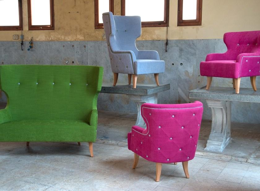 Domingo Salotti Кресло из мягкой ткани Donna sun-id-1477493 - Вид №2