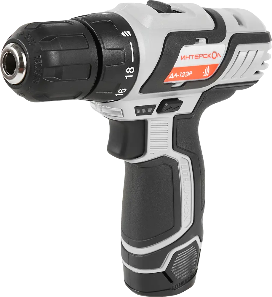 Аккумуляторный шуруповерт Интерскол ДА-12ЭР с двумя батареями 84329712