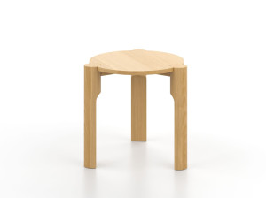 Круглый деревянный журнальный столик