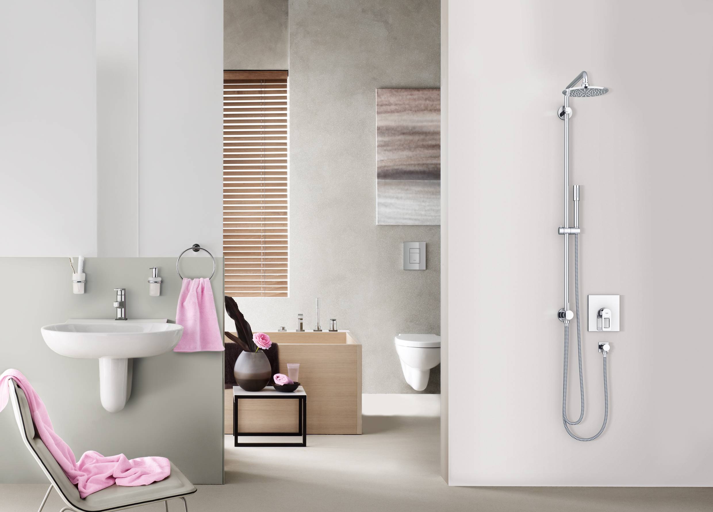 32630000 Смеситель для раковины Grohe Quadra хром - Вид №1