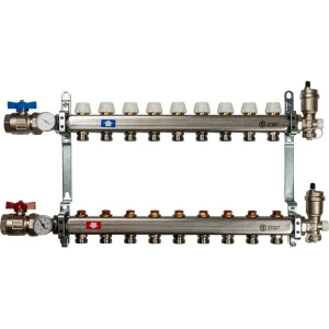 Коллектор Stout на 9 выходов 3/4"x3/4" нержавеющая сталь 84868407 STLM-2057116