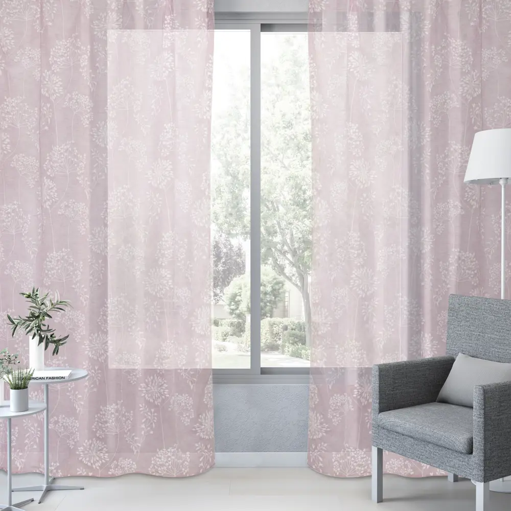 Тюль на ленте Manuela 250x280 см цвет розовый 83406990 STLM-2097165 INSPIRE  - Вид №3