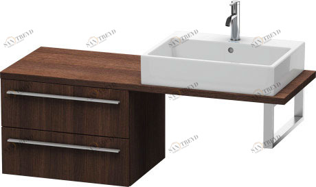 XL542805353 X-Large Шкафчик для компактной консоли Каштан темный, декор Duravit