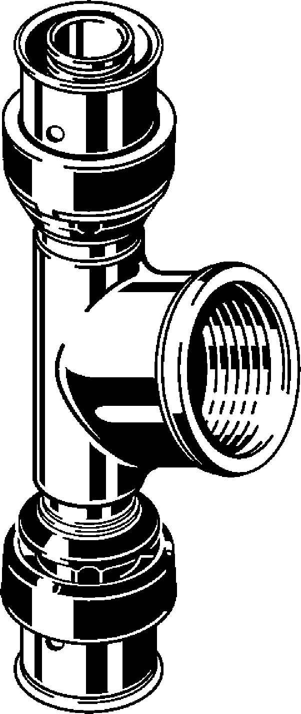 Viega Тройник Viega Smartpress 6717 (729 899 1))  - Вид №1