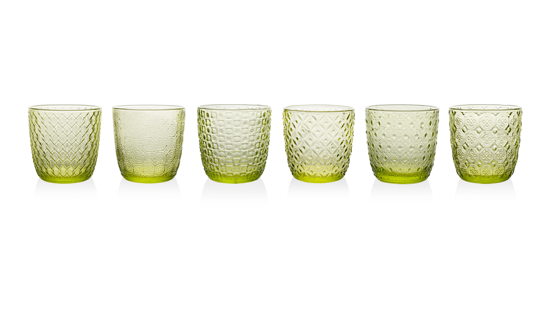10622633 IVV Набор стаканов для воды IVV "Сикстис" 310мл (зелёный), 6шт Стекло  - Вид №5