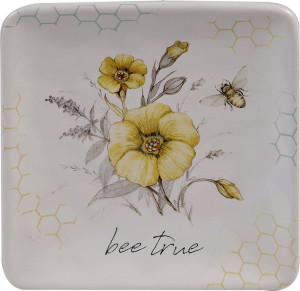 10672187 Certified International Тарелка пирожковая Certified Int. Пчелки 15х15см, керамика Керамика