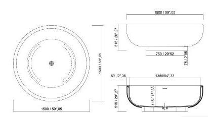 GLD0102 Bathroom Collection ванна Gold Tub Dimasi 46687 - Вид №1