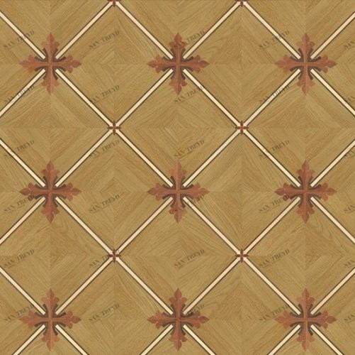 Художественный паркет Da Vinci Щитовой 26-286 Дуб (Гладкая) 500х500 мм 26010286