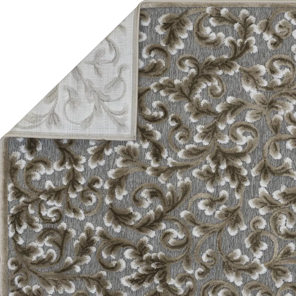 Ковер Роялтафт Шенилл 100x200 см полипропилен 84510_88 цвет серый STLM-2008984 - Вид №3