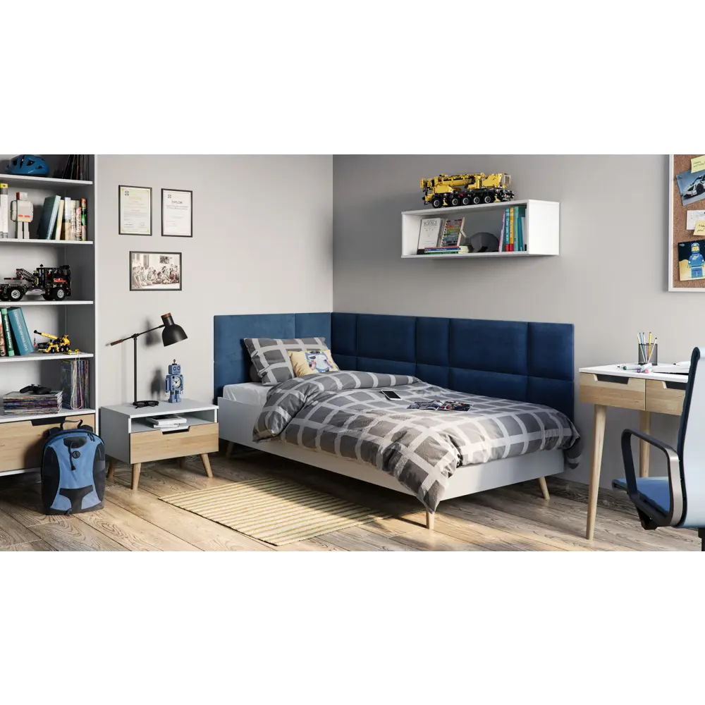 Панель тканевая Vilo 300x300 мм цвет бирюзовый Santreyd STLM-2187109 - Вид №3