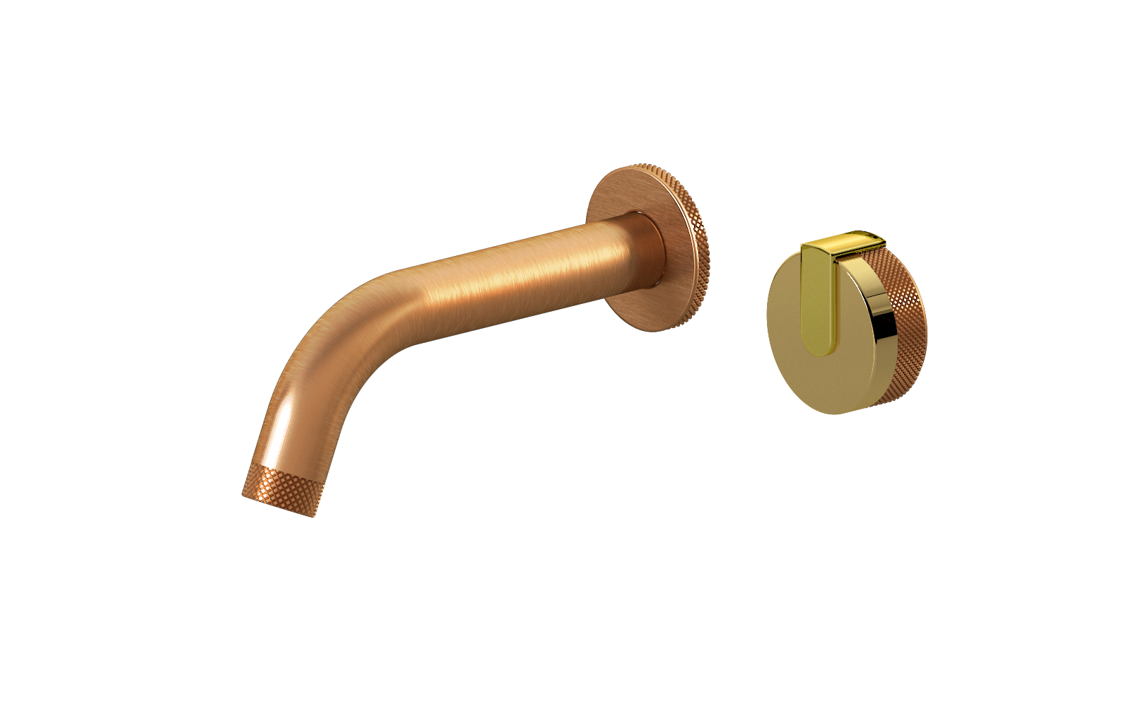 E-11535-R1AU-L1PB-BRG Настенный прогрессивный смеситель скрытого монтажа для раковины GRAFF MOD+