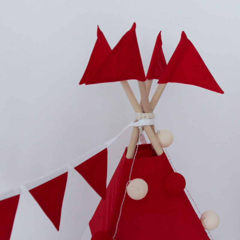 Вигвам для детей Simple Red VAMVIGVAM SIMPLE RED 281526 Белый;красный Santreyd  - Вид №8